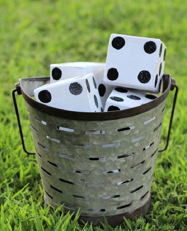 20 Best DIY Outdoor Games For Summer & Spring 14 DIY Yard Dice Step by Step Instructions