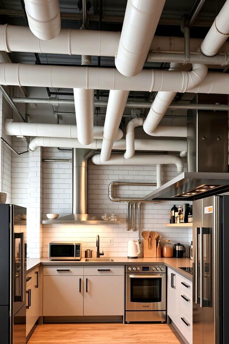 24 Accent Ceiling Ideas to Elevate Your Room's Design 10 Exposed Pipes - 24 Accent Ceiling Ideas