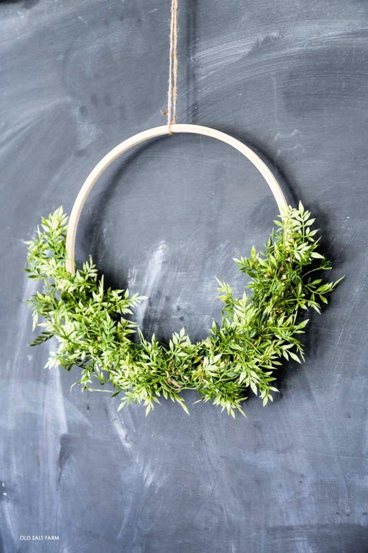 25 DIY Spring Wreath Ideas for Door (How to Make) 5 DIY Greenery Spring Hoop Wreath