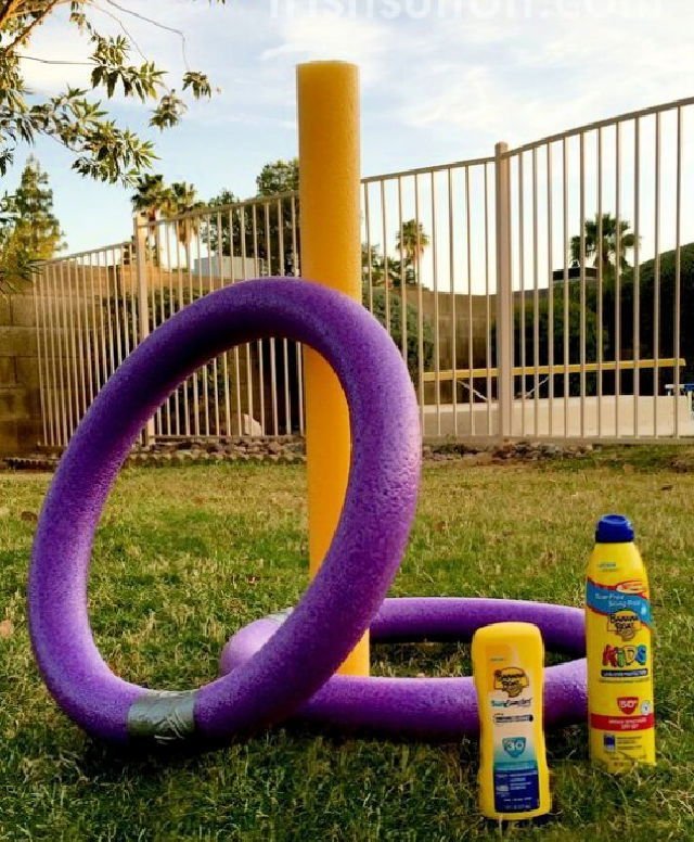 20 Best DIY Outdoor Games For Summer & Spring 13 Handmade Pool Noodle Ring Toss