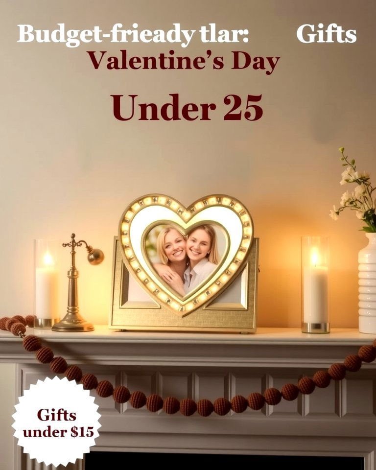 25 Budget-Friendly Valentines Day Gifts Under $25 9 Heart Shaped Photo Frame - 25 Budget-Friendly Valentines Day Gifts Under 25