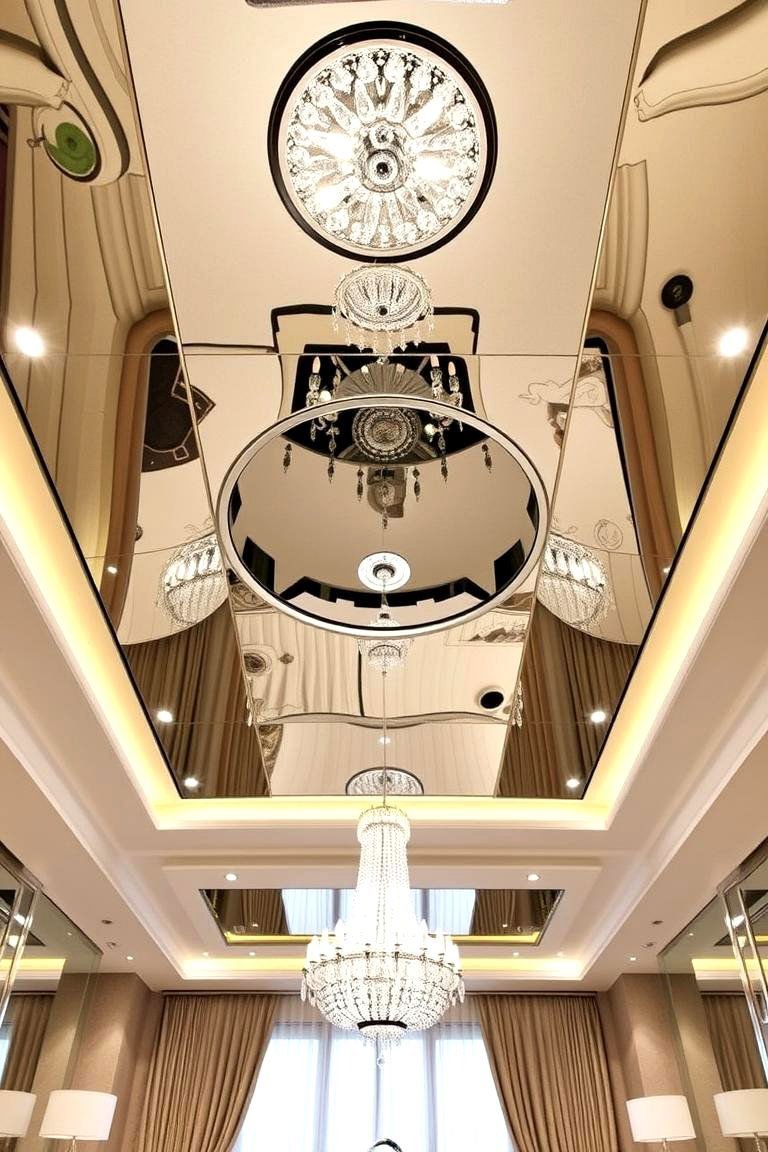 24 Accent Ceiling Ideas to Elevate Your Room's Design 13 Mirror Accents - 24 Accent Ceiling Ideas