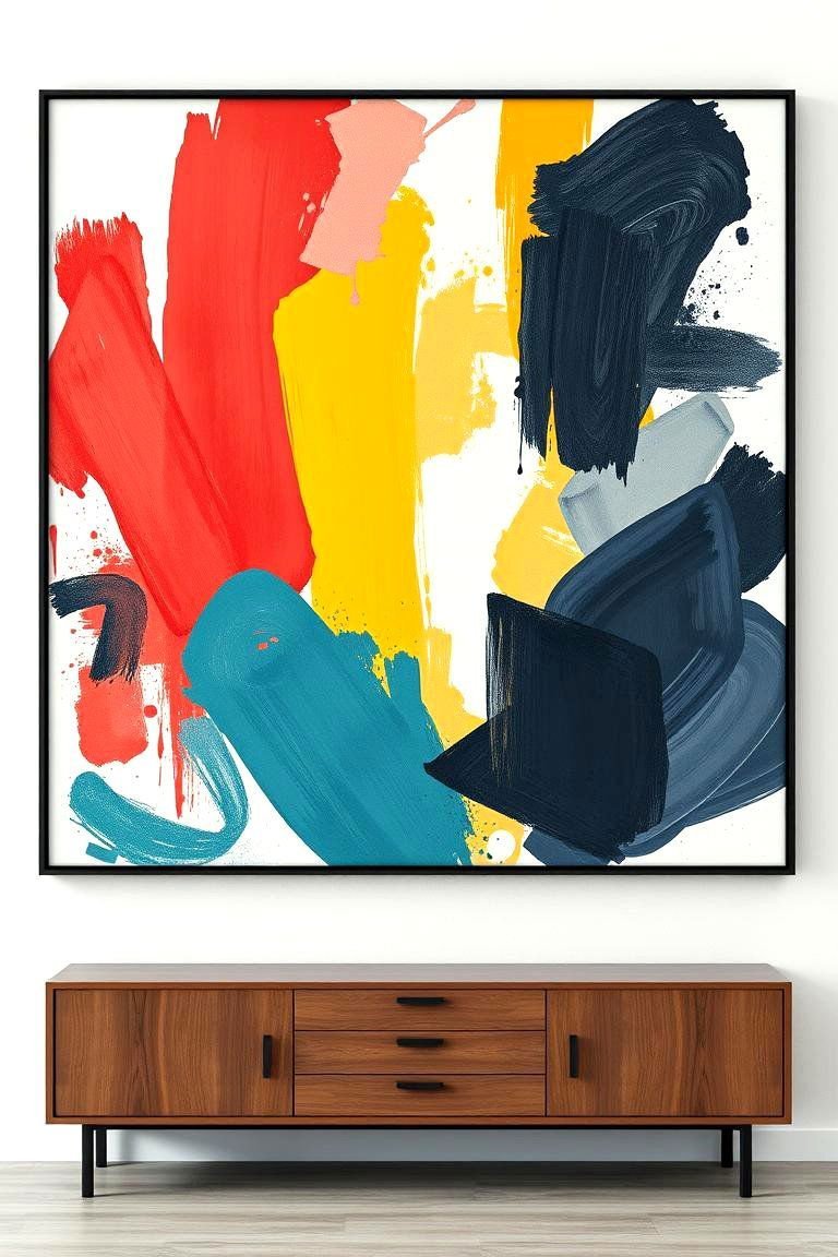 24 Wall Decor Ideas: Creative Ways to Enhance Home Walls 2 Modern Abstract Art - 24 Wall Decor Ideas