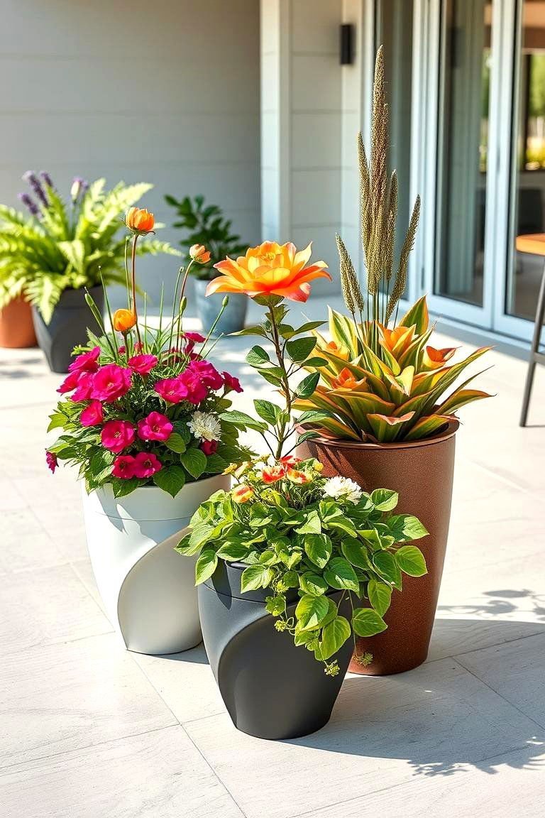 24 Spring Garden Ideas to Refresh Your Outdoor Space 6 Modern Container Creations - 24 Spring Garden Ideas