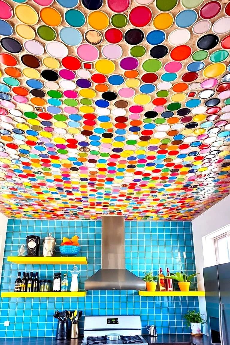 24 Accent Ceiling Ideas to Elevate Your Room's Design 21 Mosaic Tile Ceilings - 24 Accent Ceiling Ideas