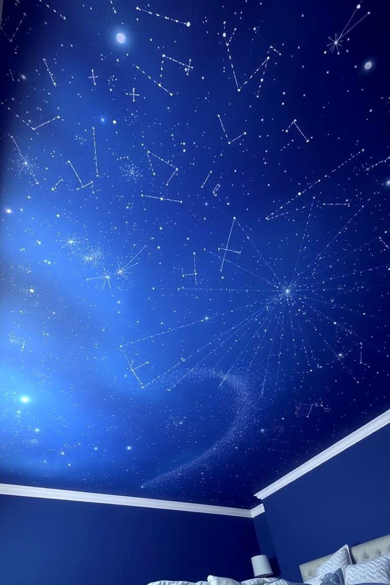 24 Accent Ceiling Ideas to Elevate Your Room's Design 24 Painted Stars - 24 Accent Ceiling Ideas