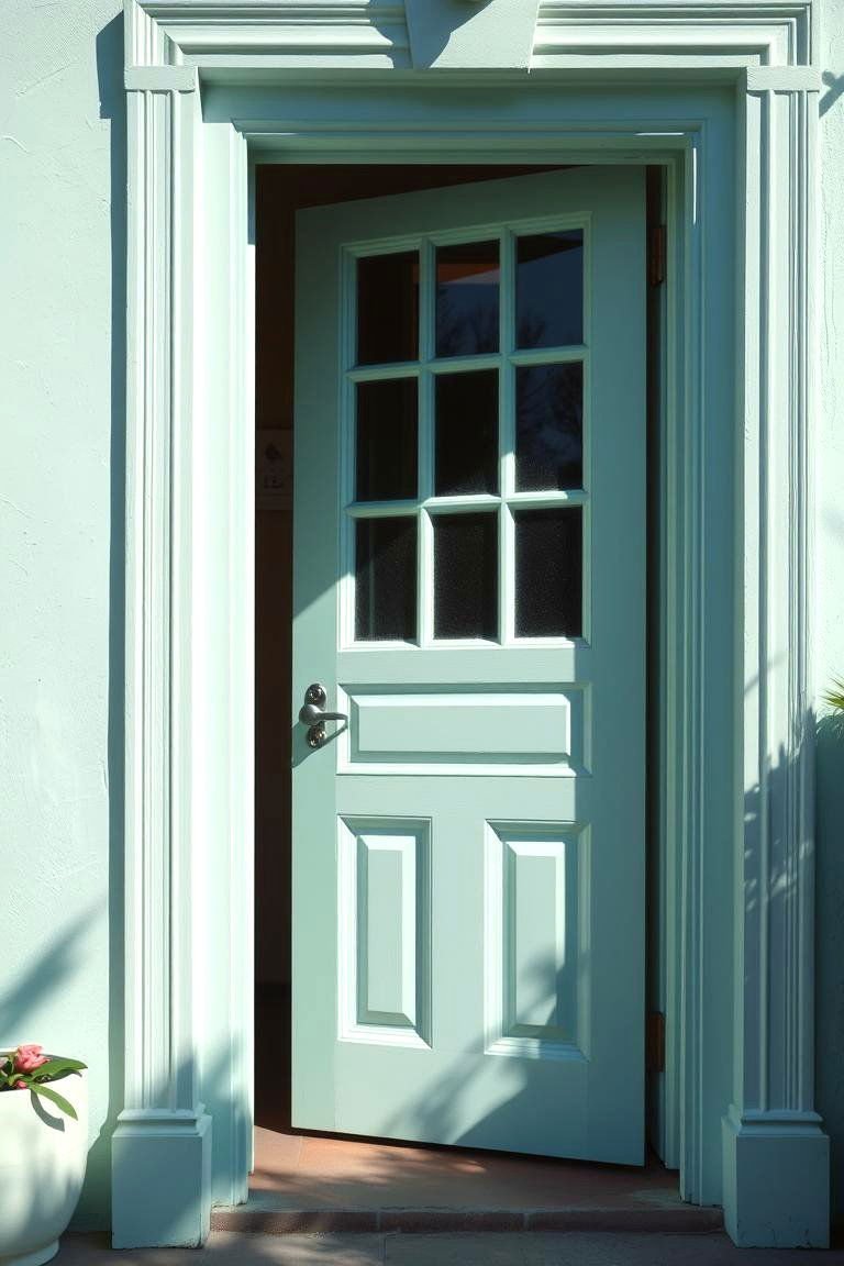 24 Spring Front Door Décor Ideas to Welcome the Season 3 Pastel Door Paint Refresh - 24 Spring Front Door Decor Ideas