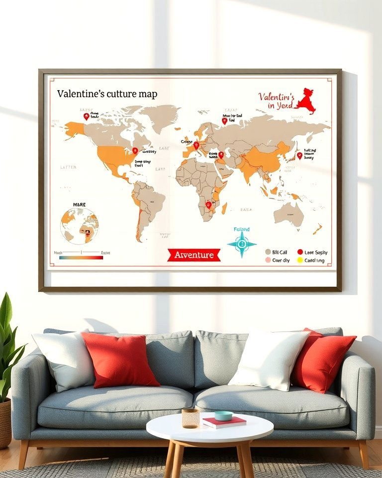 21 Personalized Valentines Day Gifts to Show You Care 26 Personalized Adventure Map - 21 Personalized Valentines Day Gifts to Show You Care