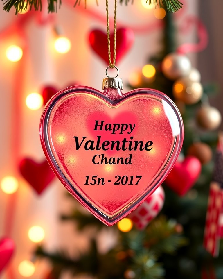 21 Personalized Valentines Day Gifts to Show You Care 28 Personalized Heart Shaped Ornament - 21 Personalized Valentines Day Gifts to Show You Care