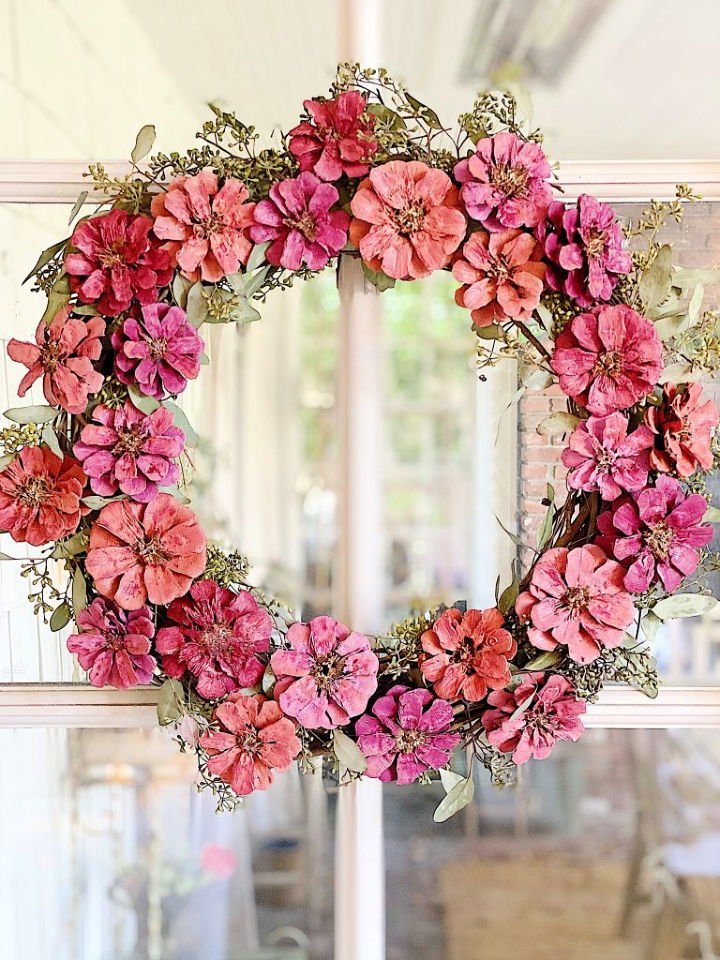 25 DIY Spring Wreath Ideas for Door (How to Make) 10 DIY Pinecones Spring Wreath at Home