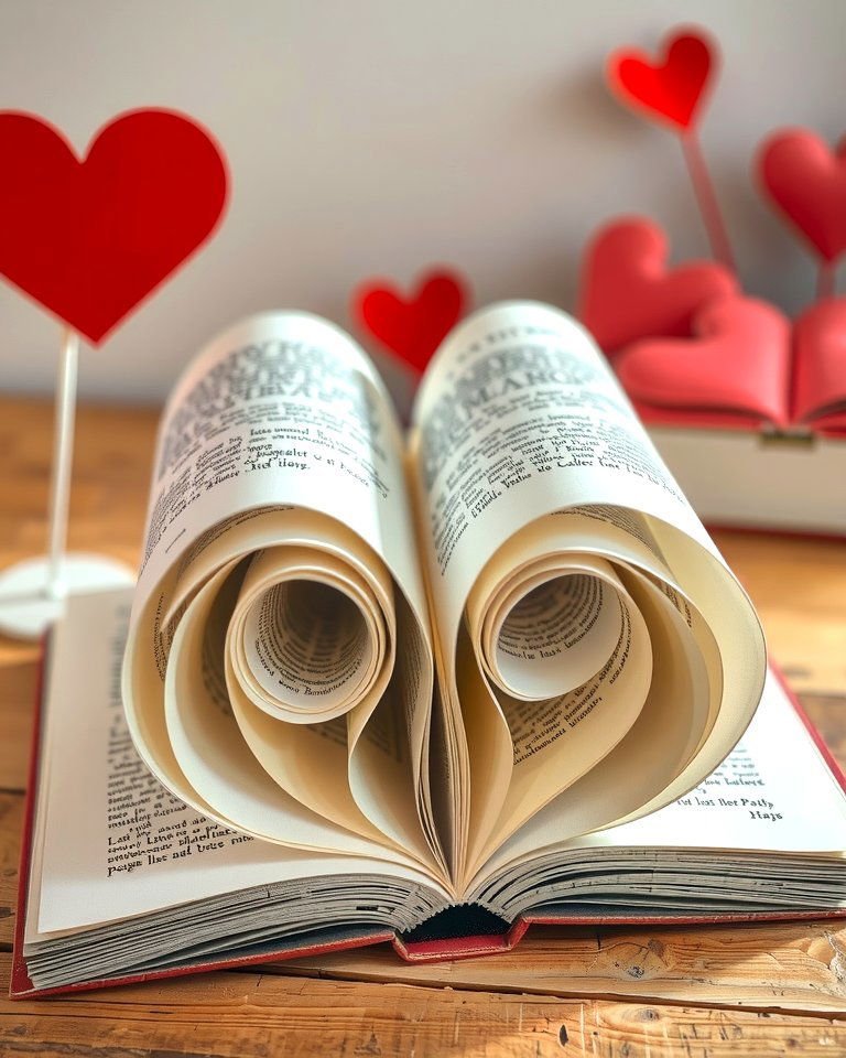 20 DIY Valentines Day Gifts to Make with Love 19 Recycled Book Art - 20 DIY Valentines Day Gifts to Make with Love