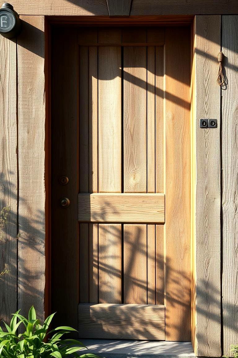 24 Spring Front Door Décor Ideas to Welcome the Season 5 Rustic Wood Accents - 24 Spring Front Door Decor Ideas