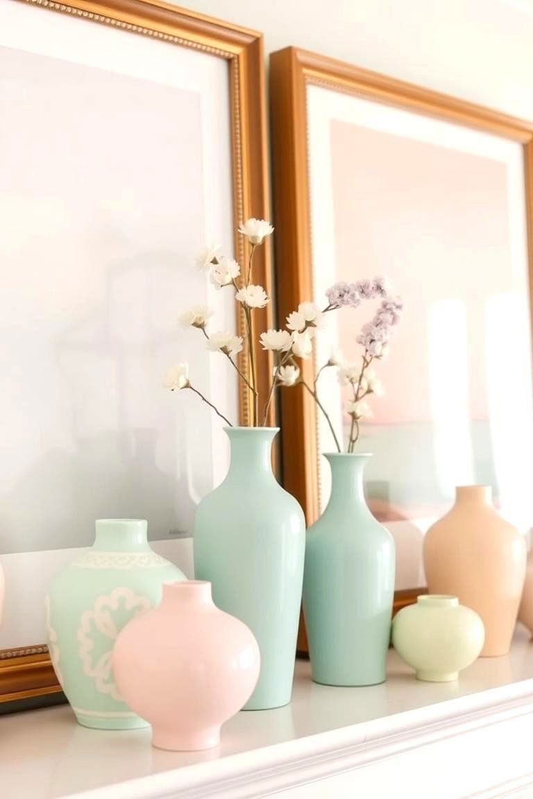24 Spring Mantel Decor Ideas: Fresh Seasonal Displays 10 Soft Pastel Accents - 24 Spring Mantel Decor Ideas