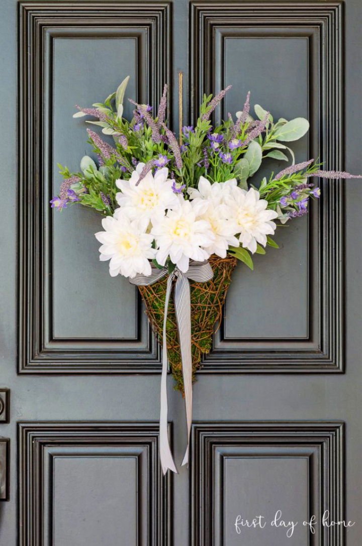 25 DIY Spring Wreath Ideas for Door (How to Make) 4 Make a Spring Lavender Wreath