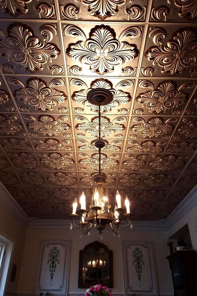 24 Accent Ceiling Ideas to Elevate Your Room's Design 6 Tin Ceiling Tiles - 24 Accent Ceiling Ideas