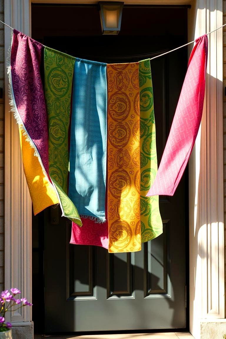 24 Spring Front Door Décor Ideas to Welcome the Season 7 Vibrant Door Banners - 24 Spring Front Door Decor Ideas