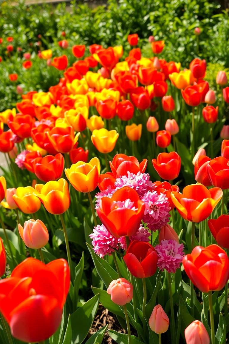 24 Spring Garden Ideas to Refresh Your Outdoor Space 2 Vibrant Tulip Garden - 24 Spring Garden Ideas