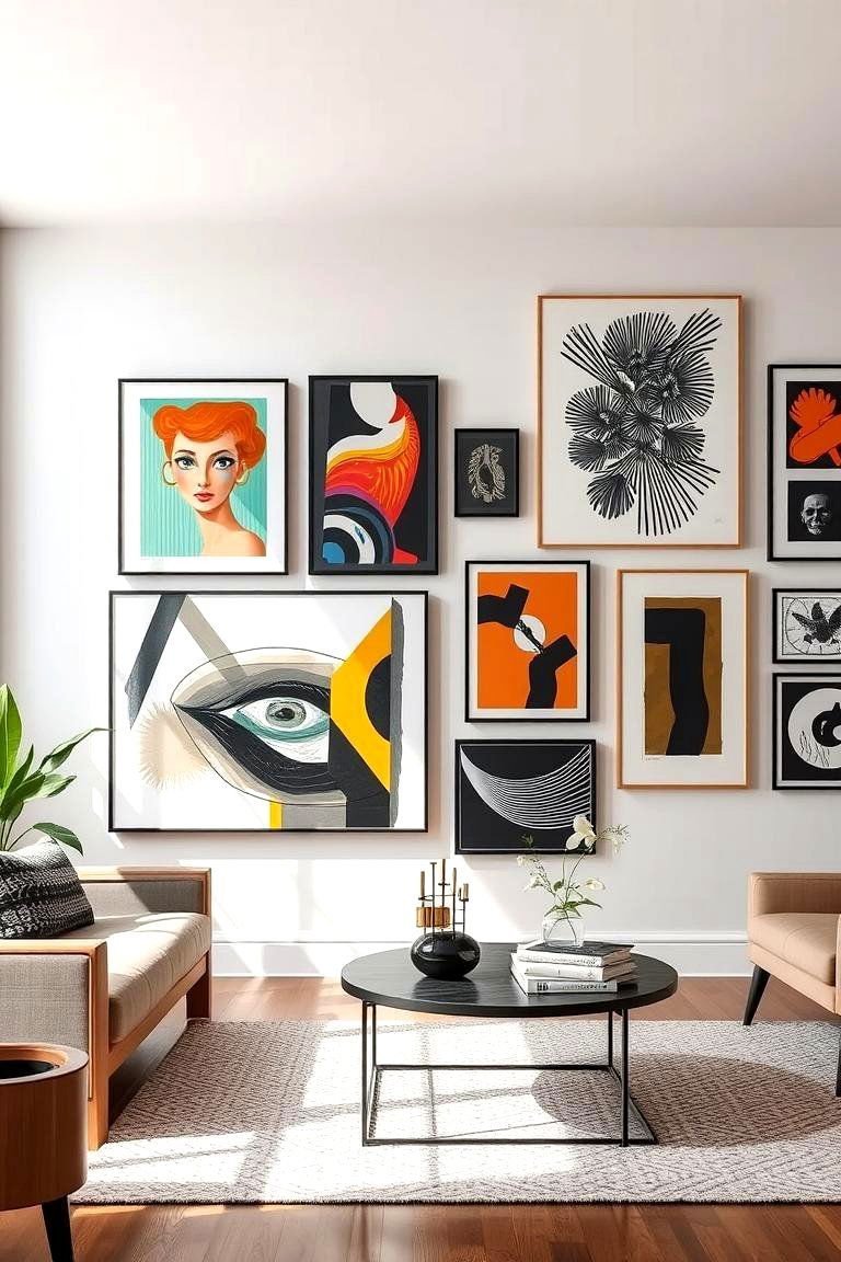 24 Spring Decor Ideas to Refresh Your Home Interiors 3 Vibrant Wall Art Accents - 24 Spring Decor Ideas