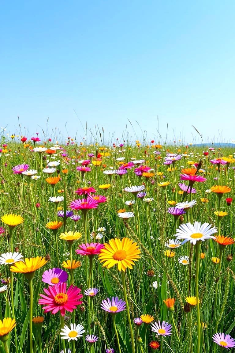 24 Spring Garden Ideas to Refresh Your Outdoor Space 21 Vibrant Wildflower Meadow - 24 Spring Garden Ideas