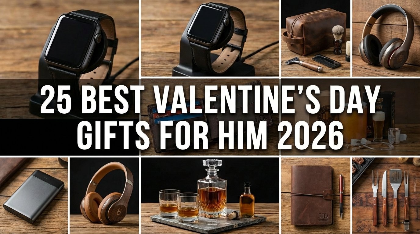 A curated collection of the best Valentine's Day gifts for him in 2026 including tech gadgets and stylish accessories.