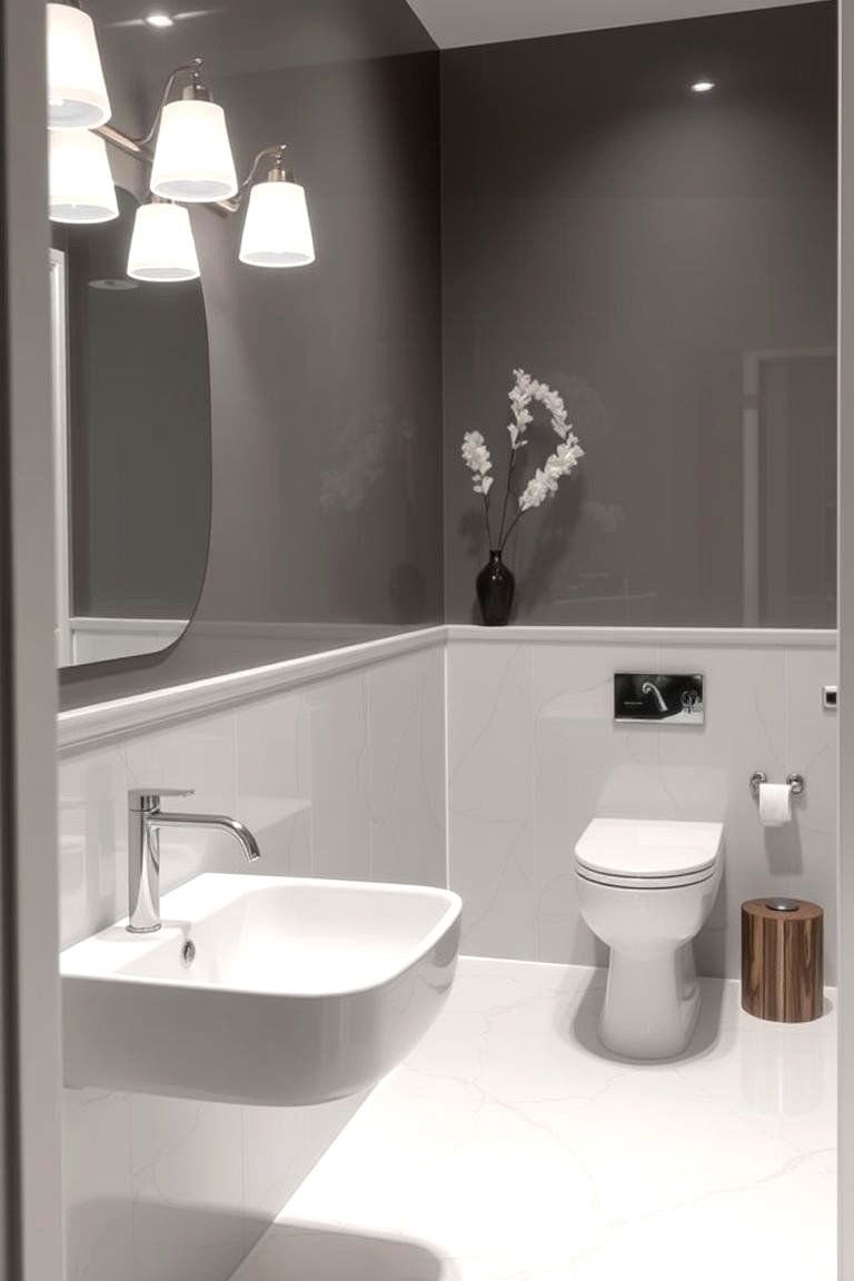 24 Bathroom Wainscoting Ideas for Timeless Elegance 7 Acrylic Wainscoting - 24 Bathroom Wainscoting Ideas