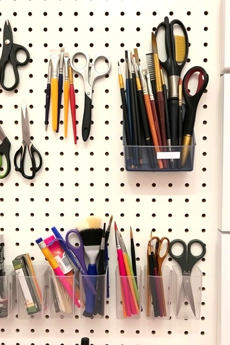 24 Art Room Ideas to Inspire Creativity in Any Space 6 Art Supply Wall for Easy Access - 24 Art Room Ideas