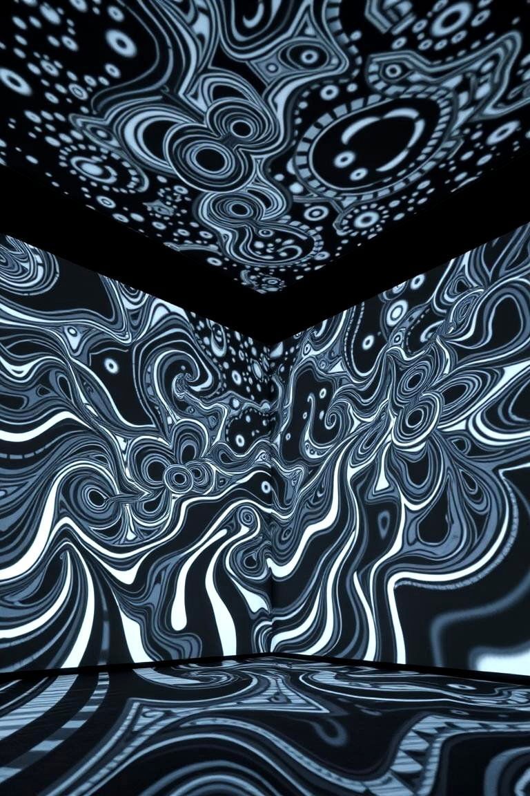 24 Black and White Wedding Theme Ideas for Elegance 18 Artistic Monochrome Projection Mapping - 24 Black and White Wedding Ideas