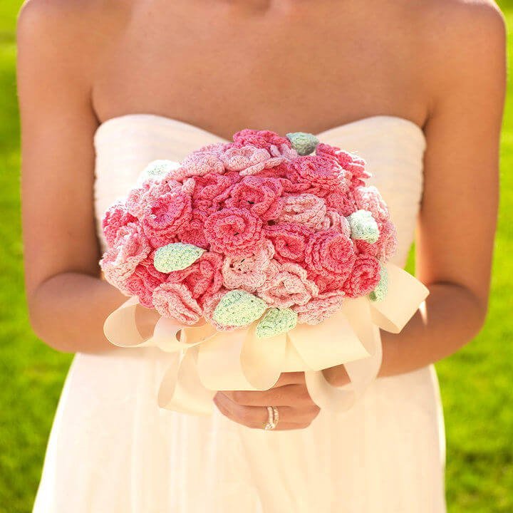 16 Free Crochet Wedding Patterns and Ideas 6 Beautiful Crochet Bridal Nosegay Pattern