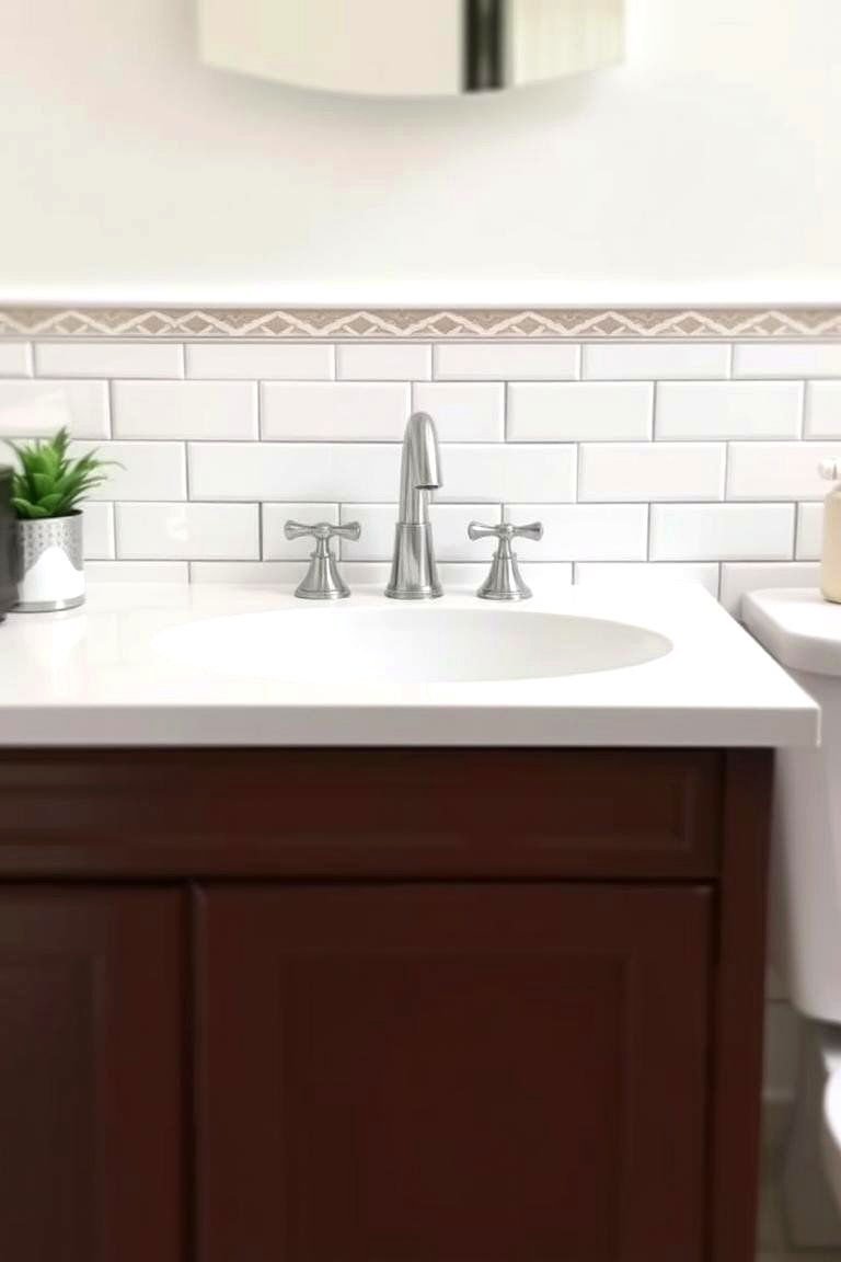 24 Bathroom Countertop Ideas for a Stylish Vanity 18 Ceramic Tile Countertops - 24 Bathroom Countertop Ideas