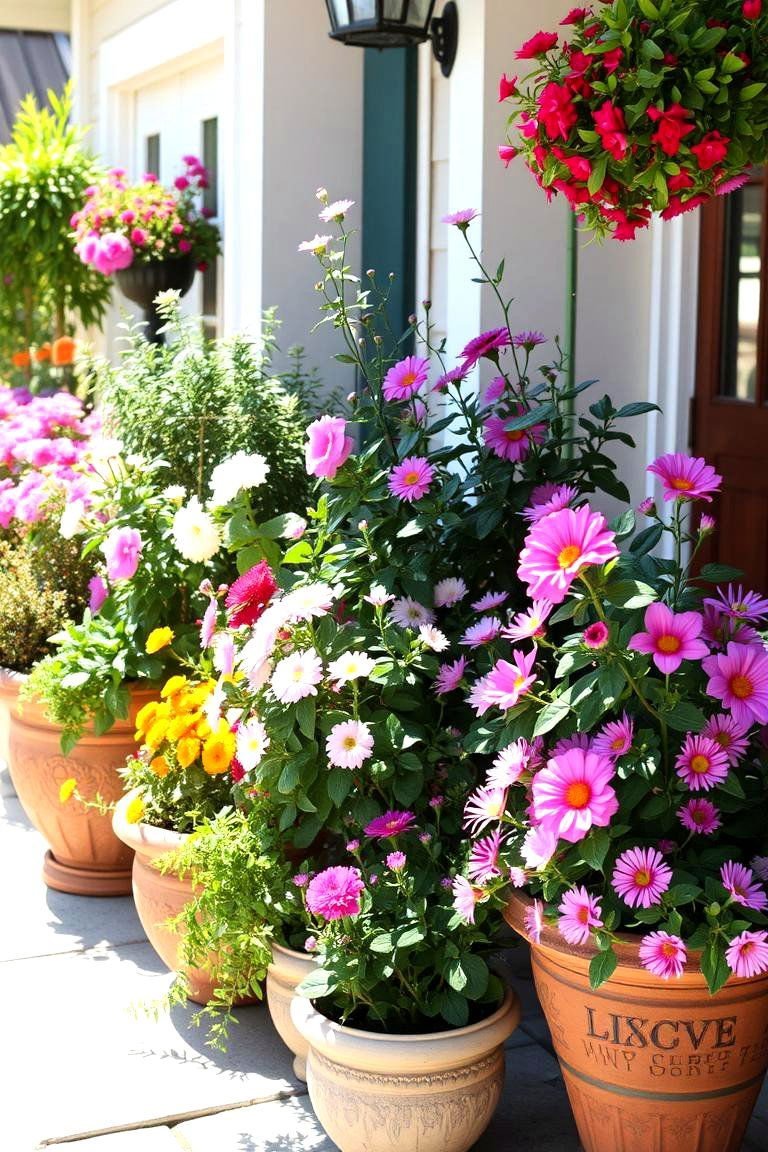 24 Container Garden Ideas for Versatile Plant Displays 10 Cozy Patio Entertainer Garden - 24 Container Garden Ideas