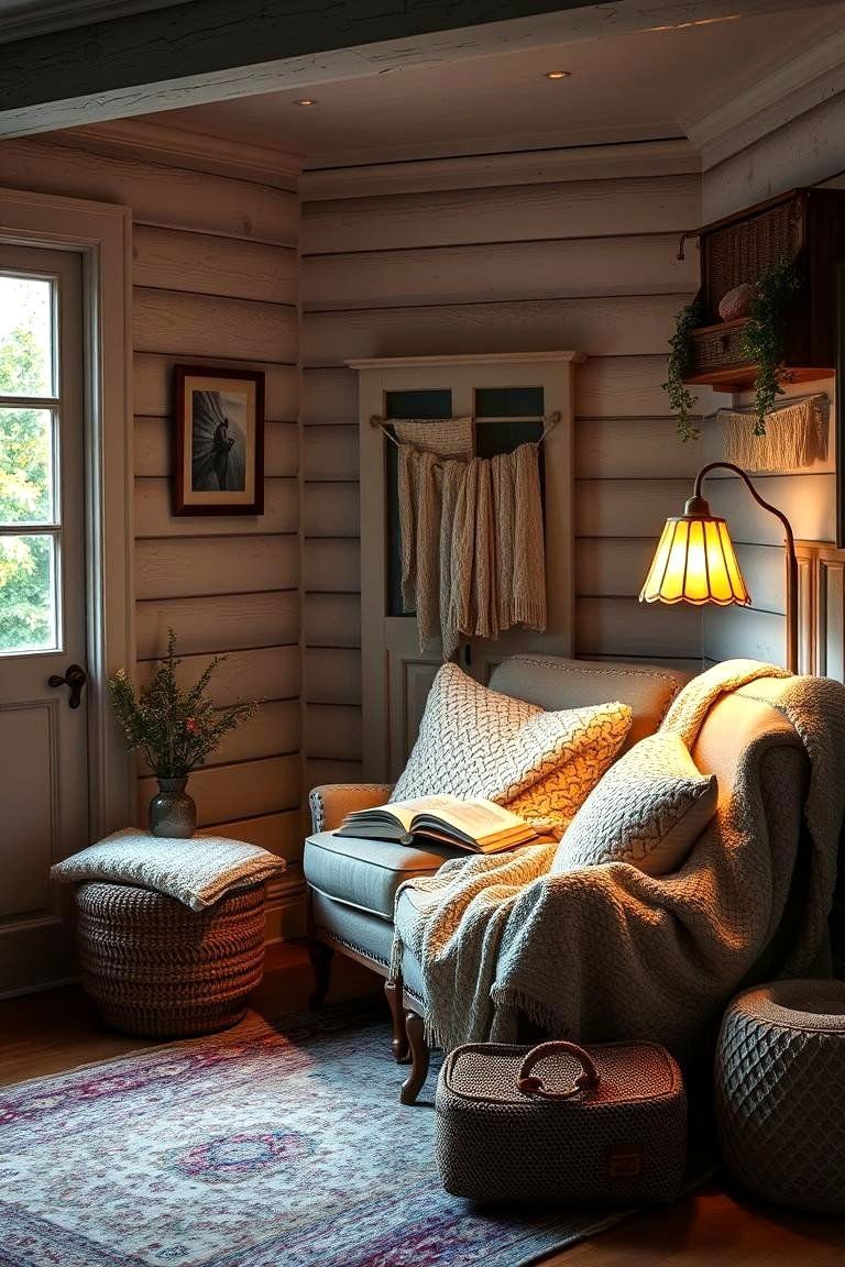 24 Cottage Decor Ideas for a Charming Home Style 14 Cozy Reading Nook Corners - 24 Cottage Decorating Ideas