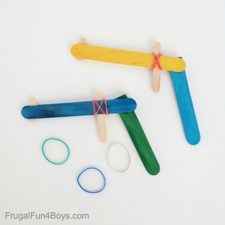 20 Rubber Band Games and Crafts to Make 19 DIY Craft Stick Rubber Band Gun