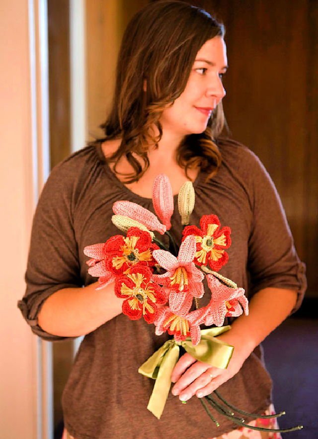 16 Free Crochet Wedding Patterns and Ideas 16 How to Crochet Bouquet for Wedding Gift