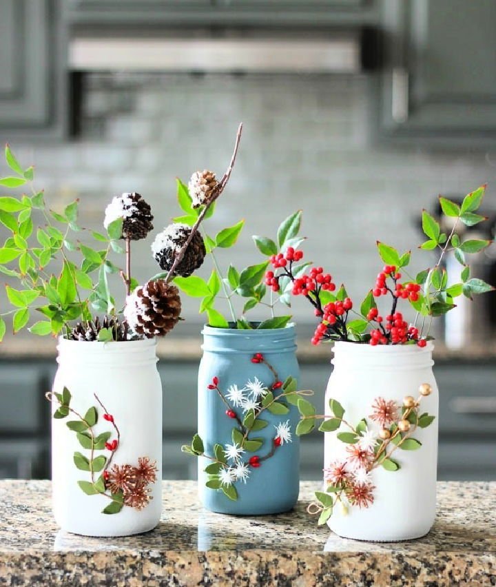 Mason Jar Gifts in a Jar: 25 DIY Mason Jar Gift Ideas 15 Cute DIY Ball Brand Jar Winter Vases