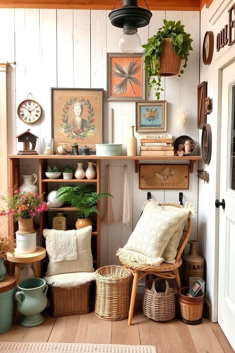 24 Cottage Decor Ideas for a Charming Home Style 25 DIY Crafty Decor Elements - 24 Cottage Decorating Ideas