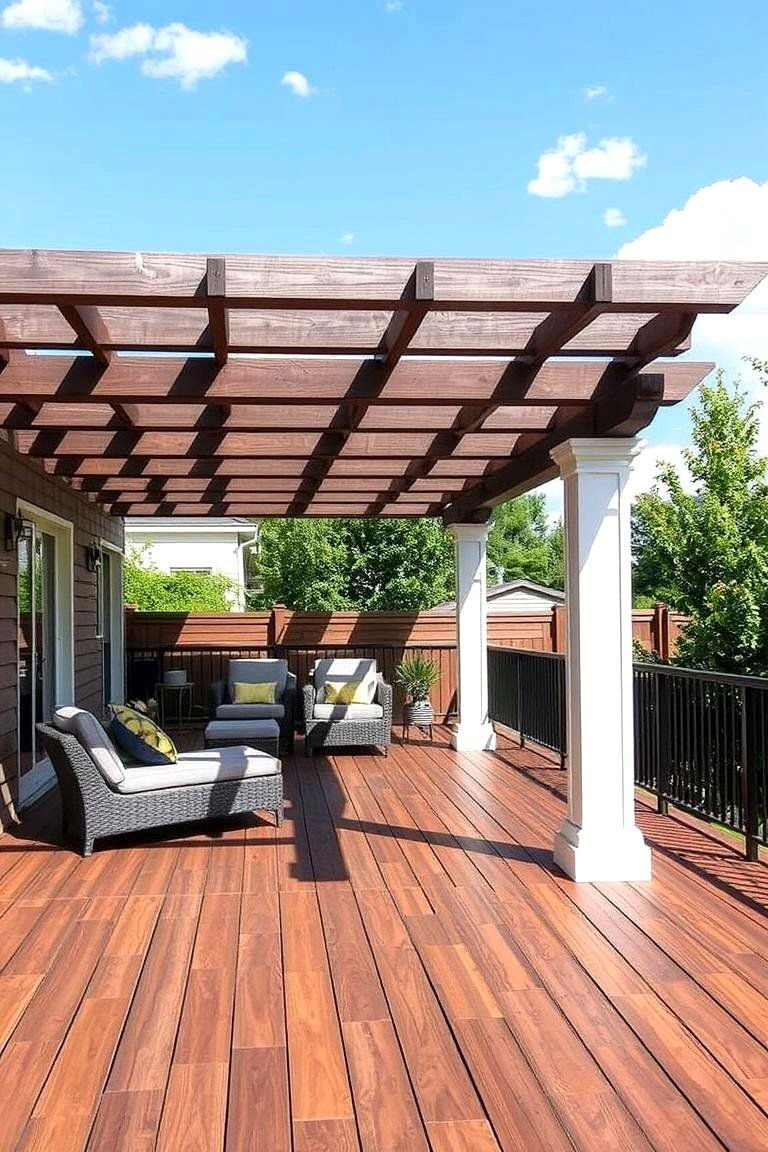 24 Pergola Flooring Ideas to Elevate Your Outdoor Space Design 7 Durable Composite Decking - 24 Pergola Flooring Ideas