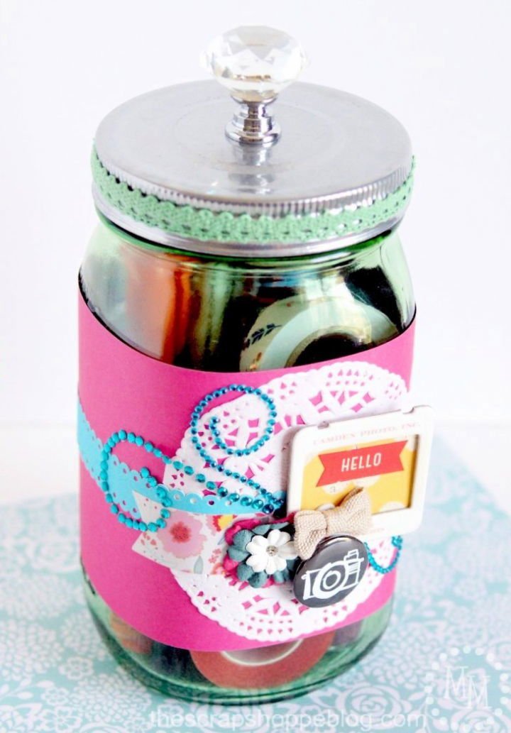 Mason Jar Gifts in a Jar: 25 DIY Mason Jar Gift Ideas 25 Easy DIY Gift in a Jar for Scrapbookers