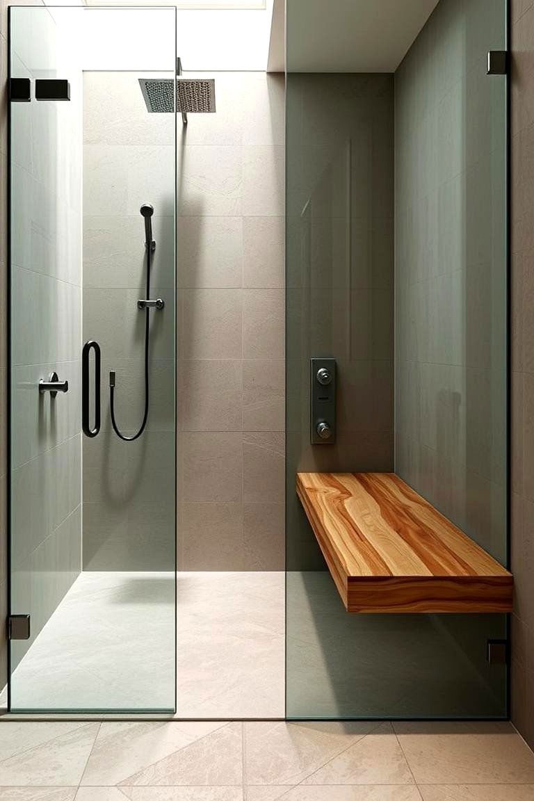 24 Rustic Walk-in Shower Ideas for a Spa-Like Bathroom Retreat 5 Exposed Brick Accent Wall - 24 Rustic Walk-in Shower Ideas