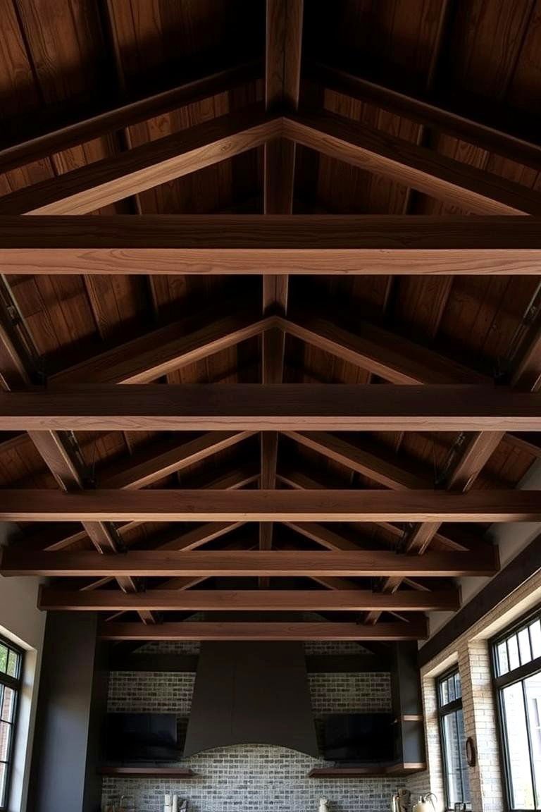 24 Wood Ceiling Kitchen Ideas to Warm Your Cooking Space 8 Exposed Rafters - 24 Wood Ceiling Kitchen Ideas