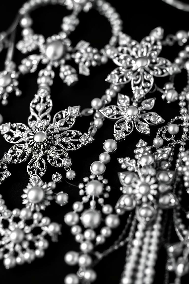 24 Black and White Wedding Theme Ideas for Elegance 16 Glamorous Black and White Bridal Accessories - 24 Black and White Wedding Ideas