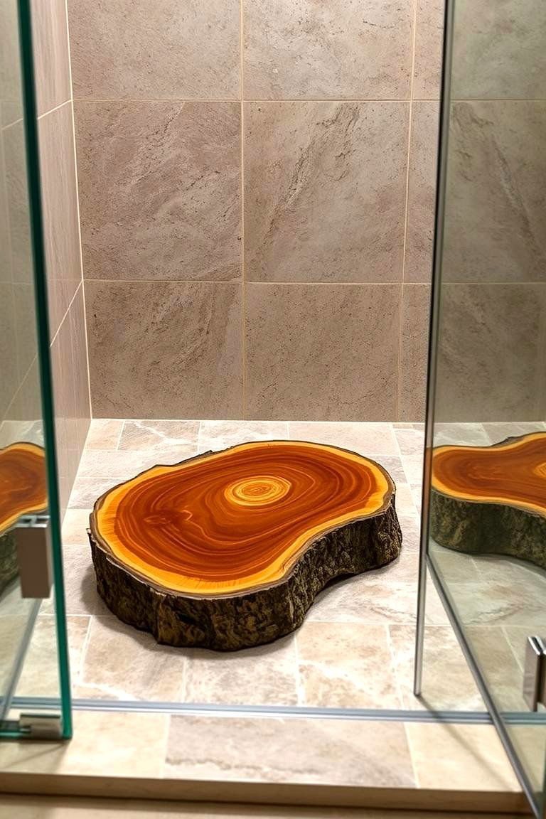 24 Rustic Walk-in Shower Ideas for a Spa-Like Bathroom Retreat 10 Glass Enclosure with Black Metal Framing - 24 Rustic Walk-in Shower Ideas