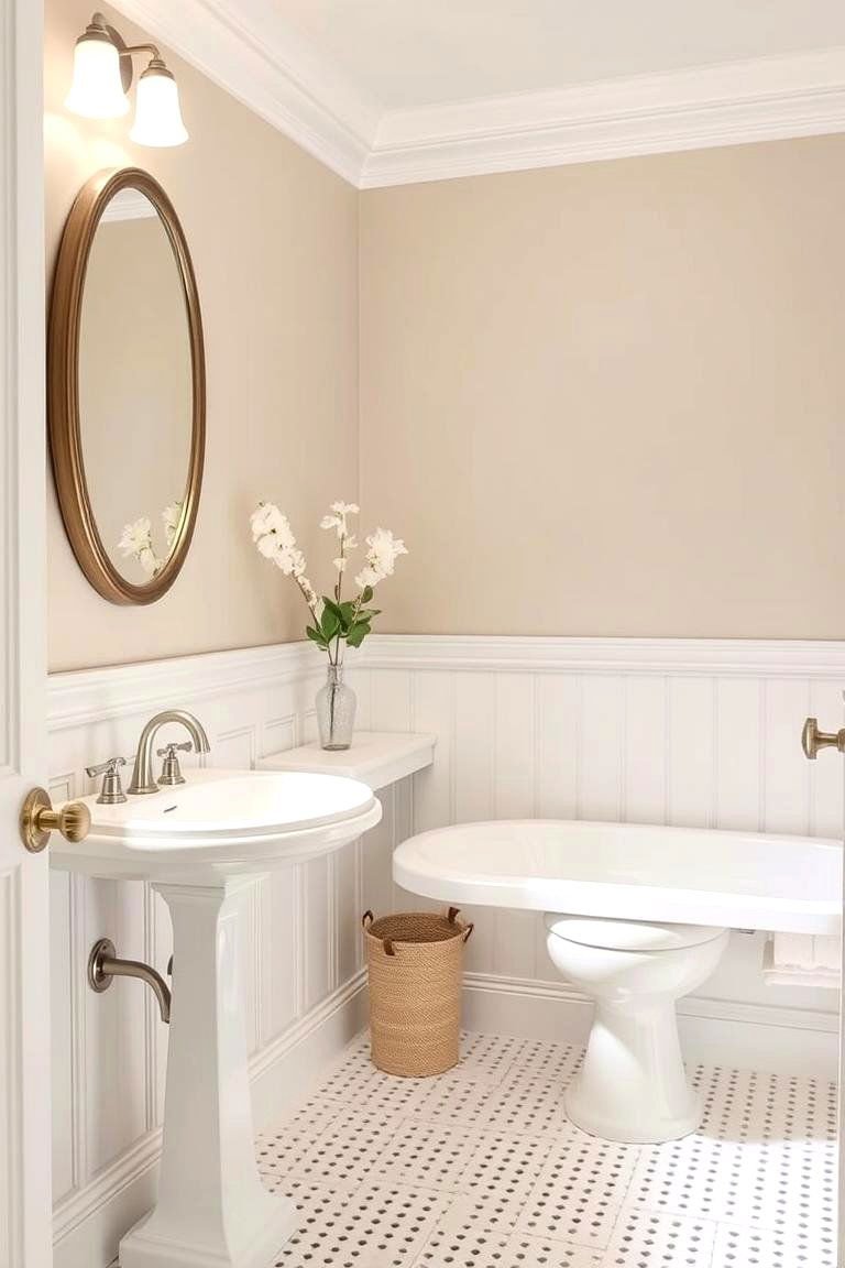 24 Bathroom Wainscoting Ideas for Timeless Elegance 15 Glossy Vinyl Wainscoting - 24 Bathroom Wainscoting Ideas