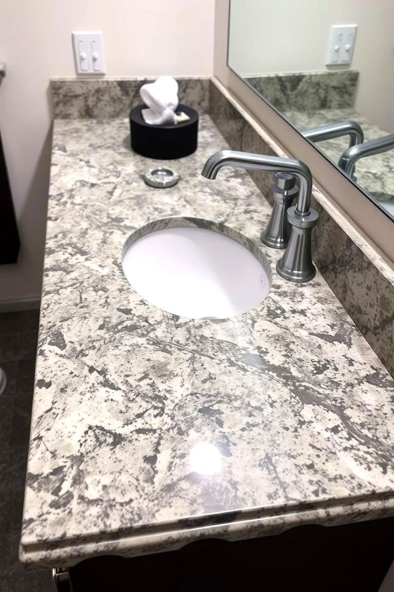 24 Bathroom Countertop Ideas for a Stylish Vanity 5 Granite Grandeur - 24 Bathroom Countertop Ideas