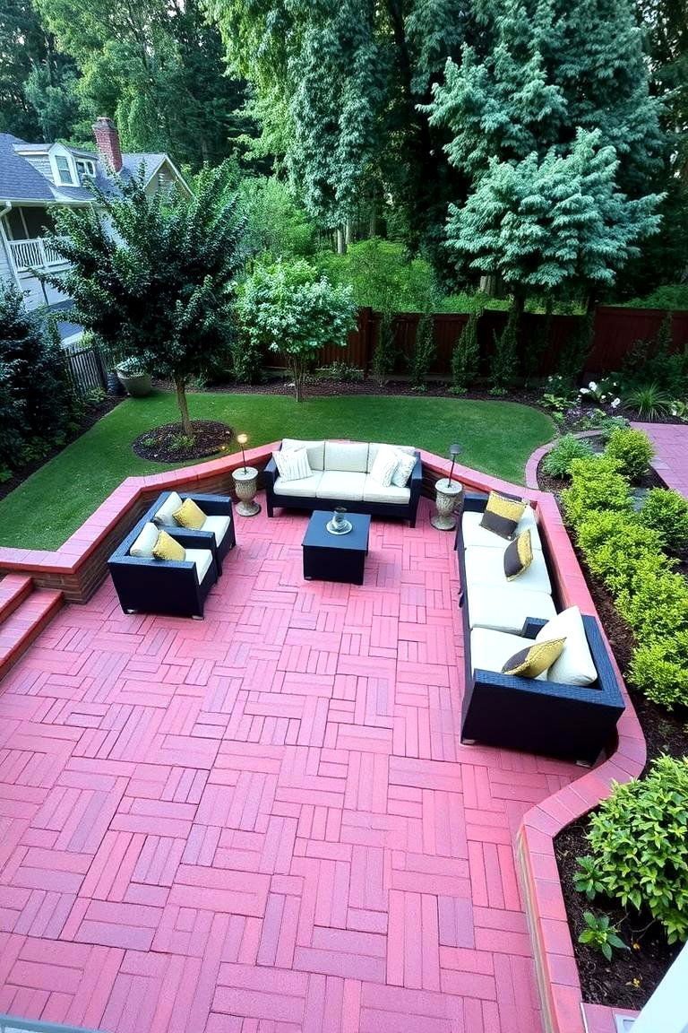 24 Red Paver Patio Ideas to Transform Outdoor Living Spaces 25 Harmonious Red Paver Patio - 24 Red Paver Patio Ideas