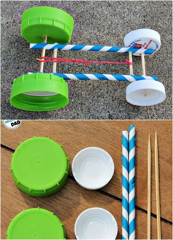 20 Rubber Band Games and Crafts to Make 2 How to Make a Rubber Band Racer