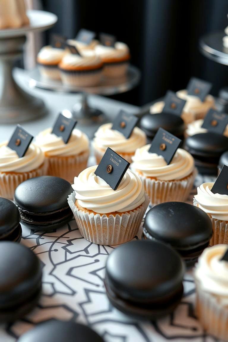 24 Black and White Wedding Theme Ideas for Elegance 25 Innovative Monochrome Dessert Tables - 24 Black and White Wedding Ideas