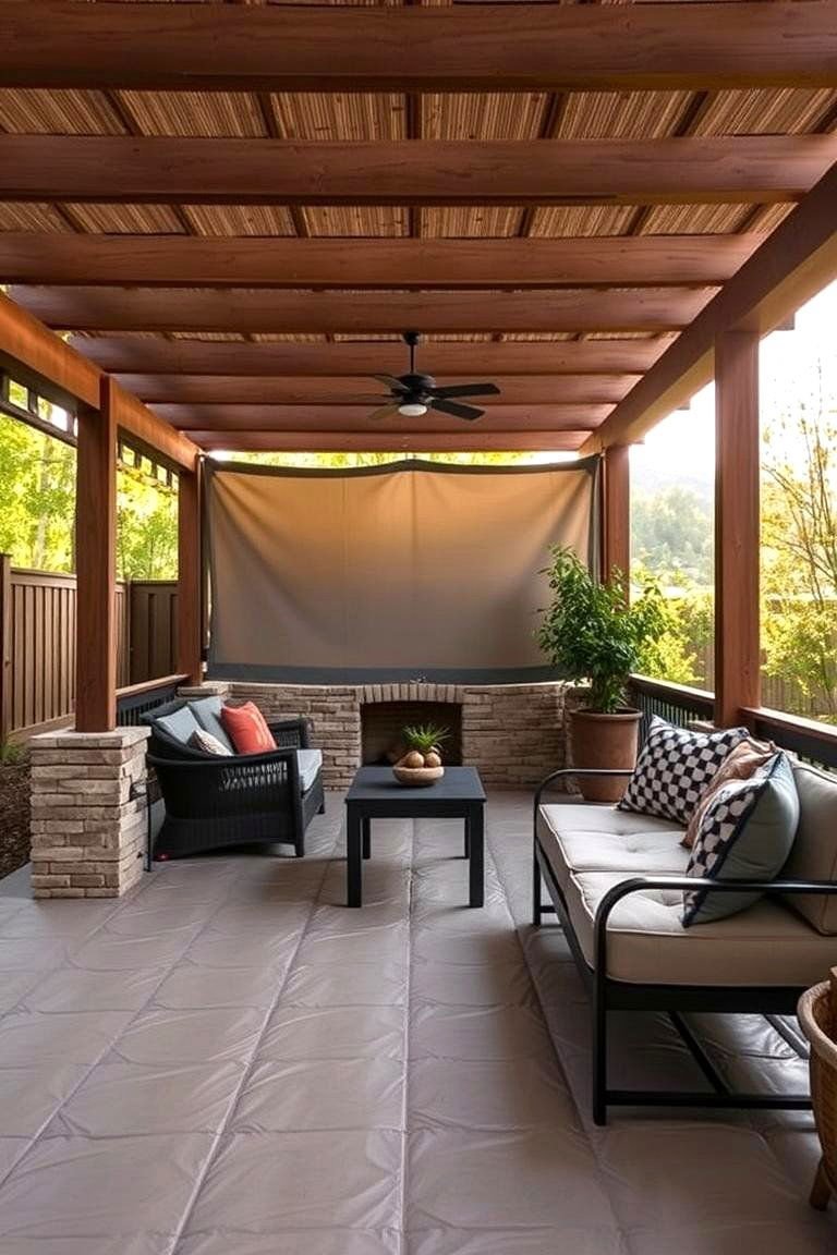 24 Pergola Flooring Ideas to Elevate Your Outdoor Space Design 21 Insulated Comfort Flooring - 24 Pergola Flooring Ideas
