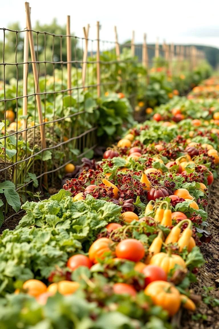 24 Vegetable Garden Fence Ideas to Secure Your Crops 9 Living Fence with Vegetables - 24 Vegetable Garden Fence Ideas