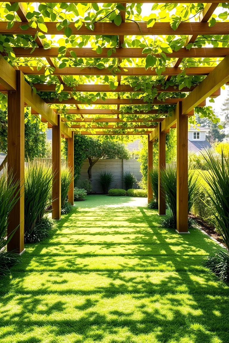 24 Pergola Flooring Ideas to Elevate Your Outdoor Space Design 17 Lush Artificial Turf Flooring - 24 Pergola Flooring Ideas