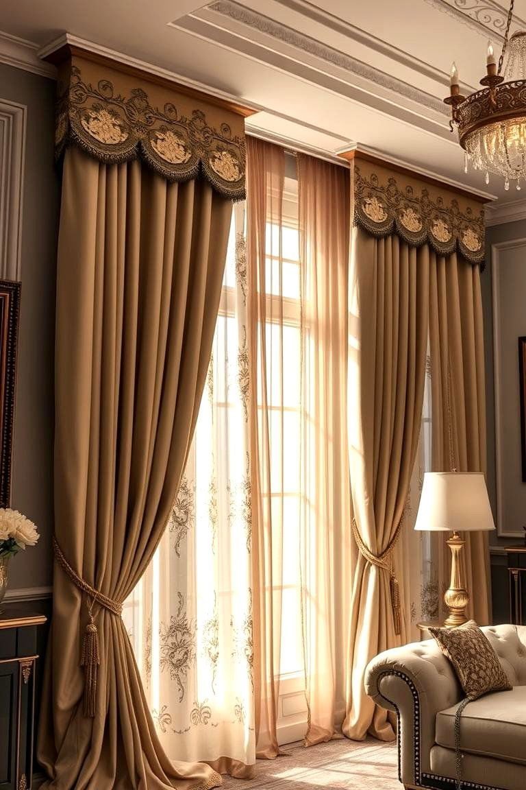 24 Boho Curtain Ideas for a Stylish Home Makeover 25 Luxe Embroidery Sophisticated Boho Drapes - 24 Boho Curtain Ideas